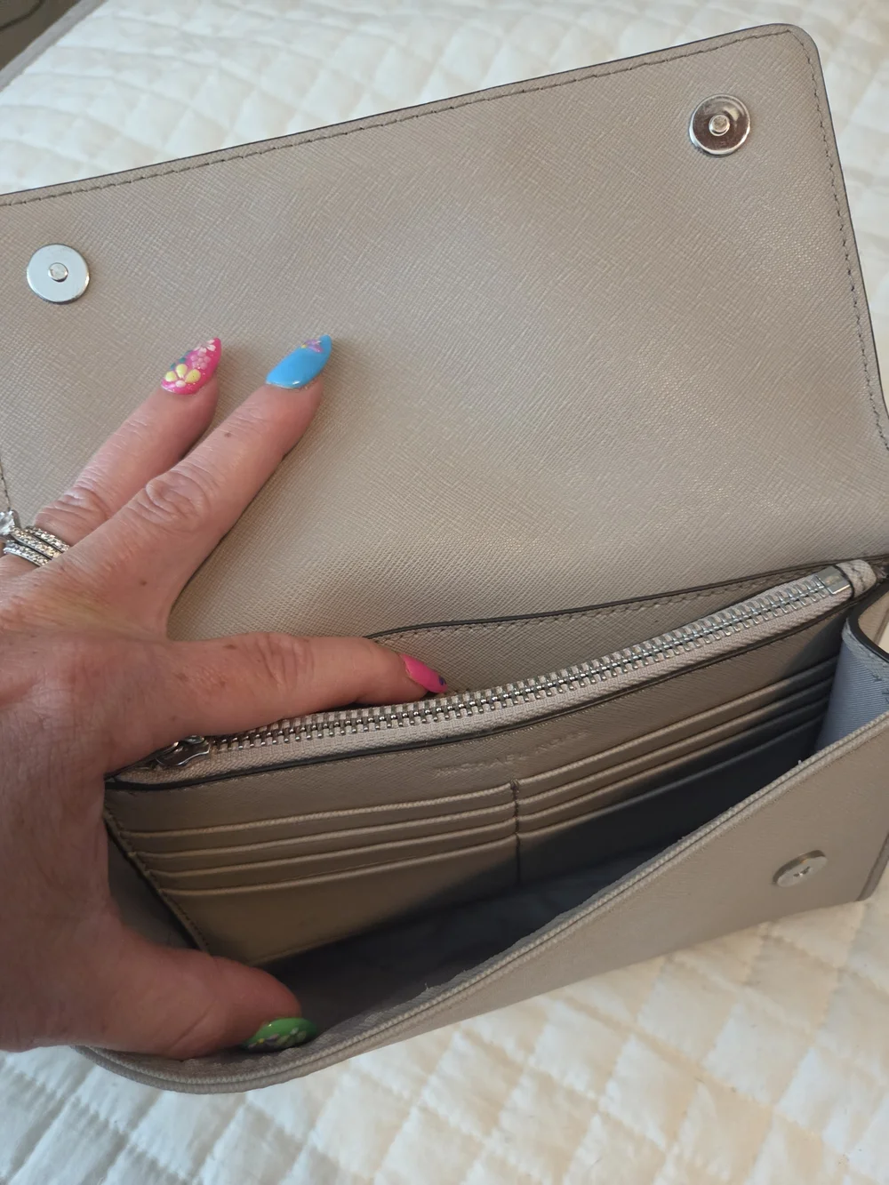 Michael Kors Light Greige Crossbody Bag